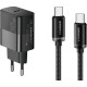 Зарядний пристрій Essager USB-C PD30W + cable USB-C to USB-C 60 W black (E30JSB1-SYTT1-T)