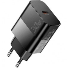 Зарядний пристрій Essager USB-C PD30W + cable USB-C to USB-C 60 W black (E30JSB1-SYTT1-T) - Фото