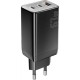 Зарядное устройство Essager 2xUSB-C + 1xUSB PD67W QC4.0 FCP GaN black (ECT67W-LJB01-Z)