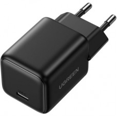 Зарядний пристрій Ugreen X513 USB-C PD30W QC4.0 GaN black (65007) - Фото