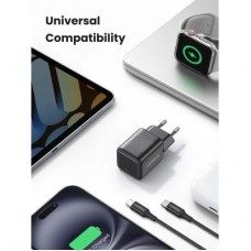 Зарядний пристрій Ugreen X513 USB-C PD30W QC4.0 GaN black (65007) - Фото