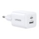 Зарядное устройство Ugreen X514 1xUSB-C PD20W + 1xUSB GaN white (65006)