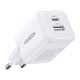 Зарядное устройство Ugreen X514 1xUSB-C PD20W + 1xUSB GaN white (65006)