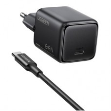 Зарядний пристрій Ugreen X517 USB-C PD25W GaN + cable USB-C to USB-C 1.0m black (75103) - Фото