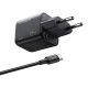 Зарядное устройство Ugreen X517 USB-C PD25W GaN + cable USB-C to USB-C 1.0m black (75103)