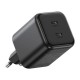 Зарядное устройство Ugreen X526 2xUSB-C PD45W GaN black (65058)