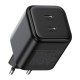 Зарядное устройство Ugreen X526 2xUSB-C PD45W GaN black (65058)