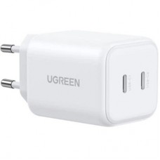 Зарядное устройство Ugreen X526 2xUSB-C PD45W GaN white (65154)