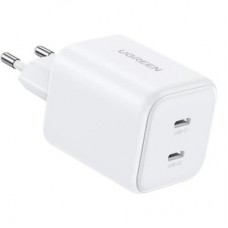 Зарядний пристрій Ugreen X526 2xUSB-C PD45W GaN white (65154) - Фото