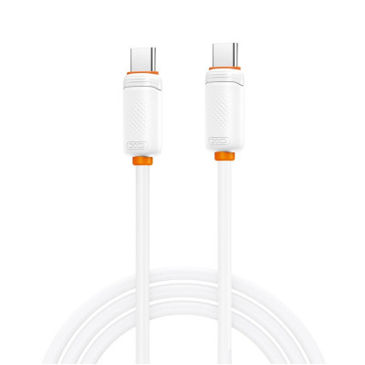 Дата кабель USB-C to USB-C 1.0m 27W white XO (XO-CB-300CC-WH)