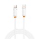 Дата кабель USB-C to USB-C 1.0m 27W white XO (XO-CB-300CC-WH)