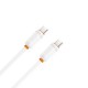 Дата кабель USB-C to USB-C 1.0m 27W white XO (XO-CB-300CC-WH)