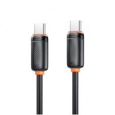 Дата кабель USB-C to USB-C 1.0m 27W black XO (XO-CB-300CC-BK) - Фото