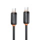 Дата кабель USB-C to USB-C 1.0m 27W black XO (XO-CB-300CC-BK) Дата кабель USB-C to USB-C 1.0m 27W black XO (XO-CB-300CC-BK)