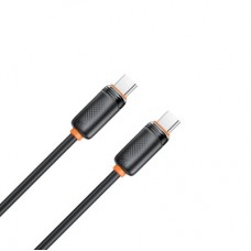 Дата кабель USB-C to USB-C 1.0m 27W black XO (XO-CB-300CC-BK) - Фото
