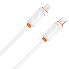 Дата кабель USB-C to Lightning 1.0m 27W white XO (XO-CB-300CL-WH) - Фото