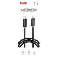 Дата кабель USB-C to Lightning 1.0m 27W black XO (XO-CB-300CL-BK) - Фото