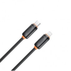 Дата кабель USB-C to Lightning 1.0m 27W black XO (XO-CB-300CL-BK) - Фото