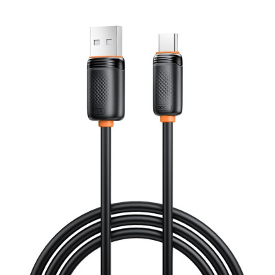 Дата кабель USB 2.0 AM to USB-C 1.0m 3A black XO (XO-CB-300UC-BK)