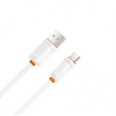 Дата кабель USB 2.0 AM to USB-C 1.0m 3A white XO (XO-CB-300UC-WH) - Фото