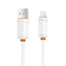 Дата кабель USB 2.0 AM to Lightning 1.0m 3A white XO (XO-CB-300UL-WH) - Фото