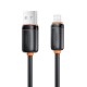 Дата кабель USB 2.0 AM to Lightning 1.0m 3A black XO (XO-CB-300UL-BK)