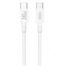 Дата кабель USB-C to USB-C 1.0m 240W white XO (XO-CB-240CC-WH)