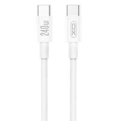 Дата кабель USB-C to USB-C 1.0m 240W white XO (XO-CB-240CC-WH)