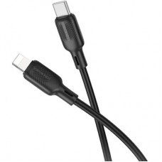 Дата кабель USB-C to Lightning 1.0m silicone BX113 Lenny black BOROFONE (6941991115370) Дата кабель USB-C to Lightning 1.0m silicone BX113 Lenny black BOROFONE (6941991115370) - Фото