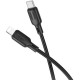 Дата кабель USB-C to Lightning 1.0m silicone BX113 Lenny black BOROFONE (6941991115370)
