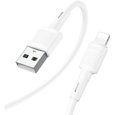 Дата кабель USB 2.0 AM to Lightning 1.0m 2.4A X83 white HOCO (6931474770875)