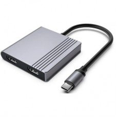 Концентратор Cablexpert USB-C 4-in-1 2xHDMI + 1xUSB 3.2 + 1xUSB-C PD 85W (A-CM-COMBO3-04) Концентратор Cablexpert USB-C 4-in-1 2xHDMI + 1xUSB 3.2 + 1xUSB-C PD 85W (A-CM-COMBO3-04) - Фото