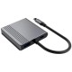 Концентратор Cablexpert USB-C 4-in-1 2xHDMI + 1xUSB 3.2 + 1xUSB-C PD 85W (A-CM-COMBO3-04)
