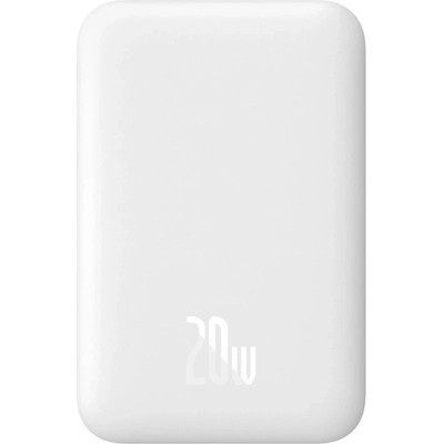 Батарея універсальна Baseus Airpow 6000 mAh 20 W Mag White (P10022807213-00)