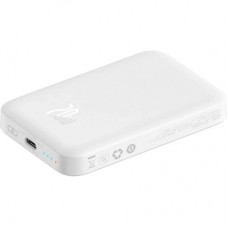 Батарея універсальна Baseus Airpow 6000 mAh 20 W Mag White (P10022807213-00) - Фото