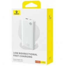 Батарея універсальна Baseus Airpow Lite 10000 mAh 15 W White (P10067500213-00) - Фото