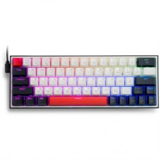 Клавиатура Thunderobot K63 RGB Red Switch USB UA White (6932066313449)