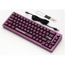 Клавіатура Thunderobot VIC68 Gateron Magnetic Jade Switch Purple USB UA (6932066317201) - Фото