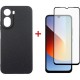 Чехол для мобильного телефона Dengos Carbon Cover + Glass Xiaomi Redmi A7 Pro Black (DG-KM-202)
