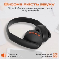 Наушники Meetion BTH003 Black/Orange (MT-BTH003-A) - Фото