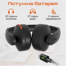 Наушники Meetion BTH003 Black/Orange (MT-BTH003-A) - Фото