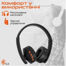 Наушники Meetion BTH003 Black/Orange (MT-BTH003-A) - Фото