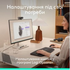 Мышка Logitech Signature Comfort Plus M850L Wireless/USB-C for Business Graphite (910-007704) - Фото