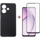 Чохол для мобільного телефона Dengos Carbon + glass Oppo A40m/A40 Black (DG-KM-159)