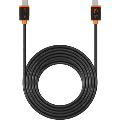 Дата кабель USB-C to USB-C 1.8m 100W (20V/5A) premium J5create (JUCX25L18-N)