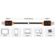 Дата кабель USB-C to USB-C 1.8m 100W (20V/5A) premium J5create (JUCX25L18-N)