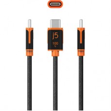 Дата кабель USB-C to USB-C 3.0m 100W (20V/5A) premium J5create (JUCX25L30-N) - Фото