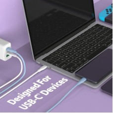 Дата кабель USB-C to USB-C 1.0m 60W (20V/3A) premium J5create (JUCX17W-N) - Фото