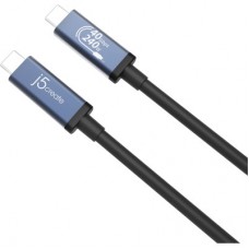 Дата кабель USB-C to USB-C 0.8m USB4 40Gbps 240W (48V/5A) 8K60Hz premium J5create (JUC29L08-N) - Фото