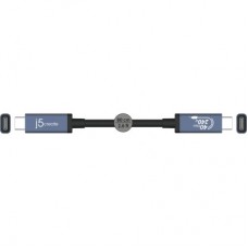 Дата кабель USB-C to USB-C 0.8m USB4 40Gbps 240W (48V/5A) 8K60Hz premium J5create (JUC29L08-N) - Фото